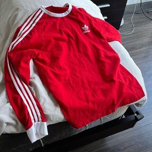 Red adidas long sleeve
